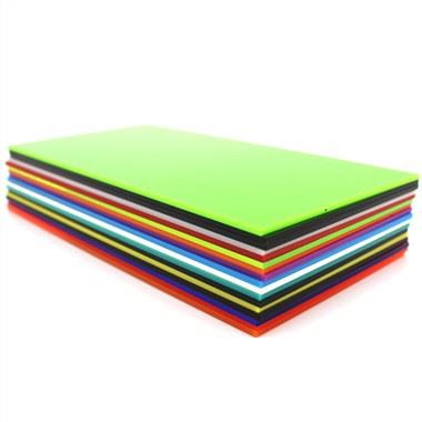 Farvede akryl plexiglas ark